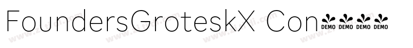 FoundersGroteskX Con字体转换